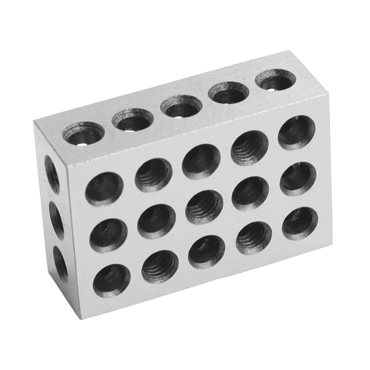 WHAMVOX 23 Parallel Horn Steel Vise Parallel Block Vise Parallel Pad Vise Contours Block Steel Flat Contours Block Machinist Precision Blocks Steel Milling Machine Block Silver 45# Steel