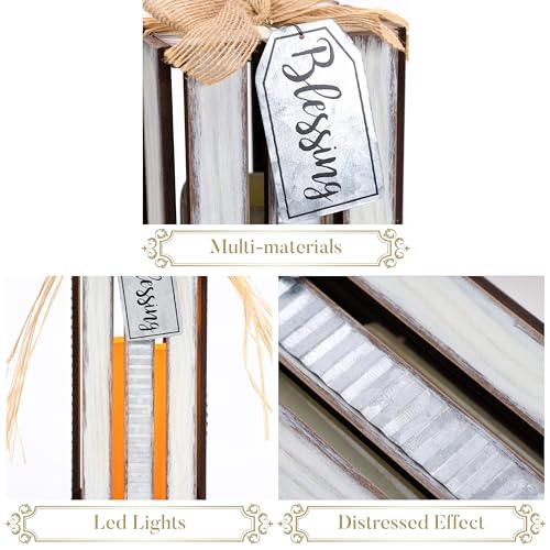 Valery-Madelyn-Wooden-Lantern-Fall-Decorations-for-Home-Lighted-Halloween-Decor-Table-Centerpiece-126-Inch-White-Pumpkin-Thanksgiving-Farmhouse-Decorative-Lantern-Flameless-Candles-for-Autumn Valery Madelyn Wooden Lantern Fall Decorations for Home Lighted Halloween Decor Table Centerpiece 126 Inch White Pumpkin Thanksgiving Farmhouse Decorative Lantern Flameless Candles for Autumn