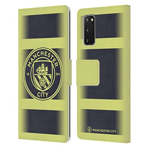 Coque Samsung S20 5G Manchester City Étui Portefeuille Cuir Finition Badge