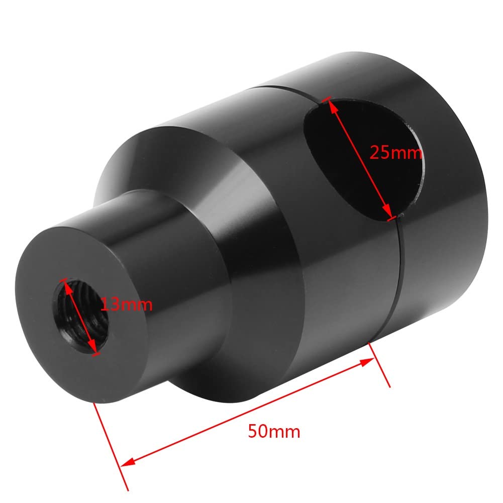 Lenkererhöhung Für H&Arley Für Custom Für Bobber Motorrad Universal 7/8 22 MM 1'' 25 MM Lenker Riser Bar Montieren Griff Klemme Motorrad Lenker Riser(Black22mm