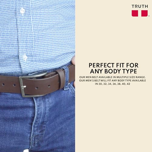 Truth Vegan Mens Belt is Classic Designed for Every Occasion, Perfect Work Belts for Men, Durable Tough Men Belts for Jeans3