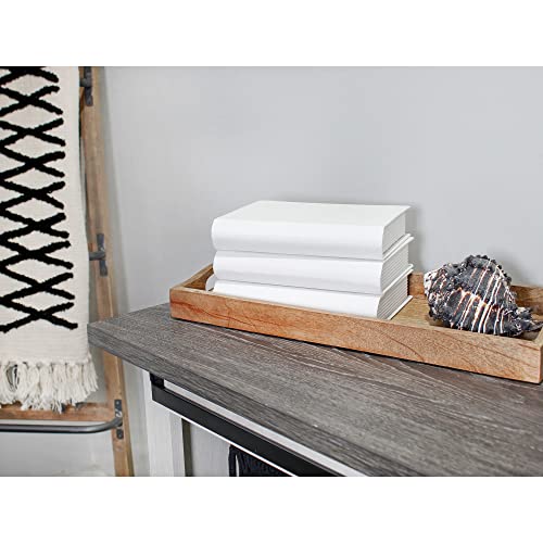 Auldhome Faux Book Stack (White, Set Of 3); Decorative Books For Diy Crafts And Home Decor #TOP3