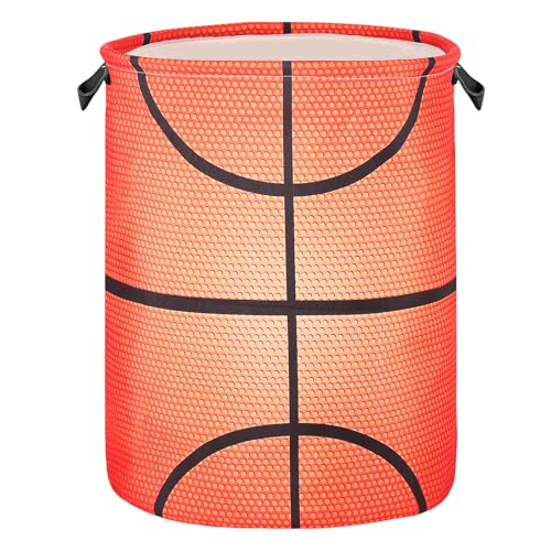 Basketball Laundry Basket for Boys Room Decor, Kids Nursery...