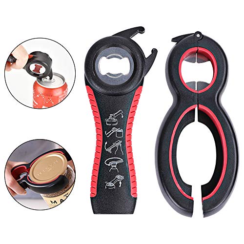Jar Opener, McoMce 6-in-1 Multi-function Lid Opener, Twist Opener Easy to Use, Contain