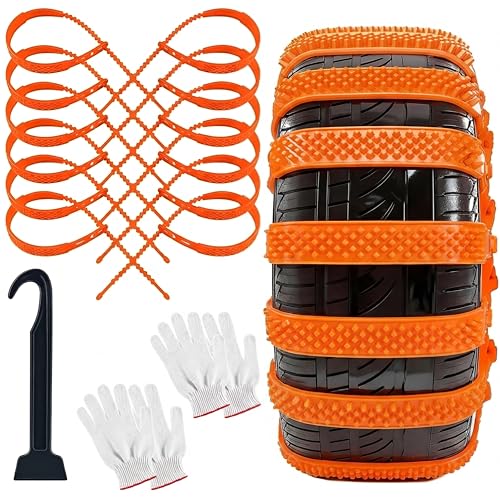 Datanly 12 Pcs Nylon Snow Tracks