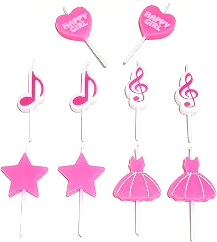 Miniatura 4 de 10 velas especiales para tartas con soporte para bodas, fiestas, cumpleaños, día de San Valentín, decoración de pasteles, regalo de deseos para