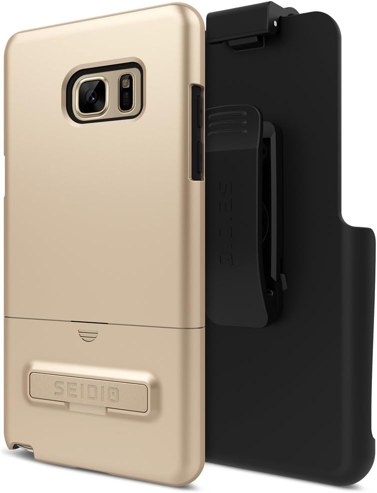 Seidio Surface Case and Holster Combo with Kickstand for Samsung Note 7 (Black/Black)