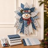 Festliches, gestepptes Weihnachts-Türhänger-DIY-Nähset, Weihnachts