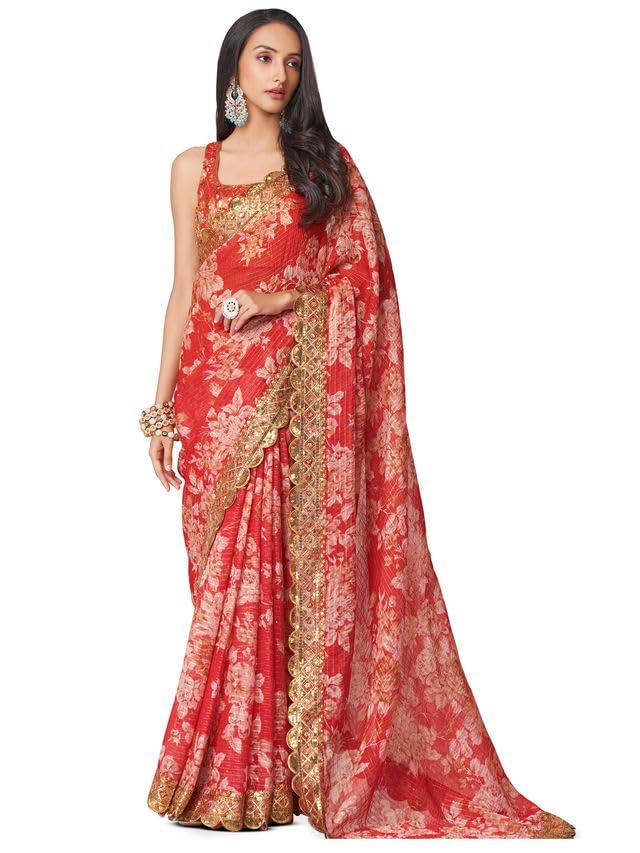 Bollywood Saree Party Wear Pakistani Designer Sari Wedding, Saree for Sanna Stone Work Saree Sari