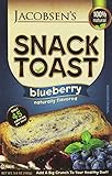 Jacobsen's Blueberry Snack Toast, 5.6-Ounce (Pack of 6)