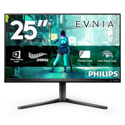 Gaming Monitor 25M2N3200W 24.5 pollici, 1920x1080, FHD, 240Hz, Fast VA Panel, 0.5ms MPRT, Height Adjustment, (HDMI2x 2.0 DP 1x 1.4) Adaptive Sync, FreeSync Premium, Grigio Scuro - Monitor - Immagine 1