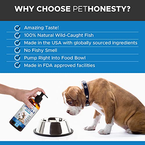 PetHonesty Omega-3 Fish Oil for Dogs - Pet Liquid Food Skin & Coat Health Supplement - EPA + DHA Fatty Acids, May Reduce… - Image 6