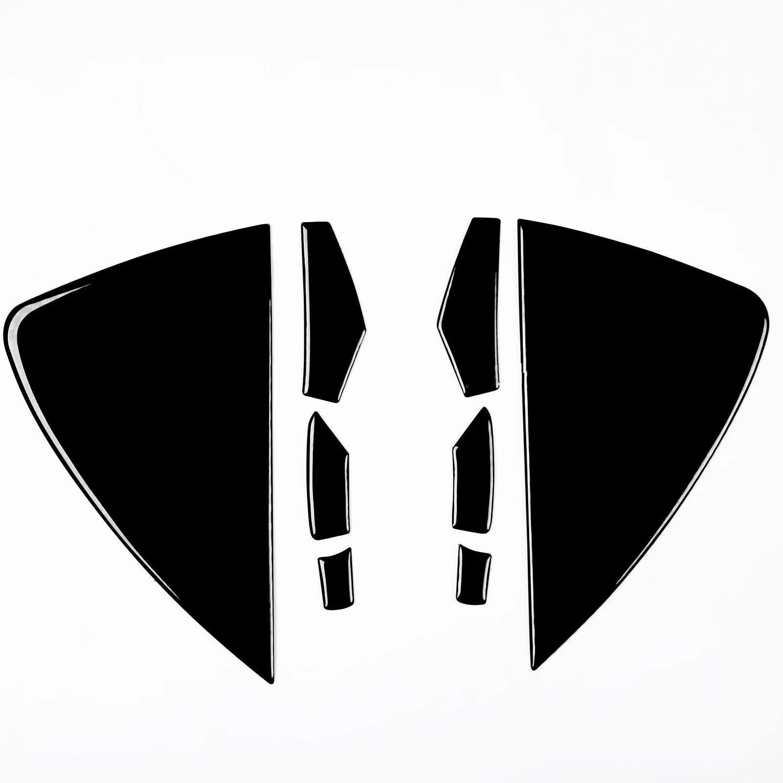 Yeskit Black Car Interior Accessories Central Control Door Slot Panel Trim Cover Sticker For Tesla Model 3 Y 2020-2022(Black)