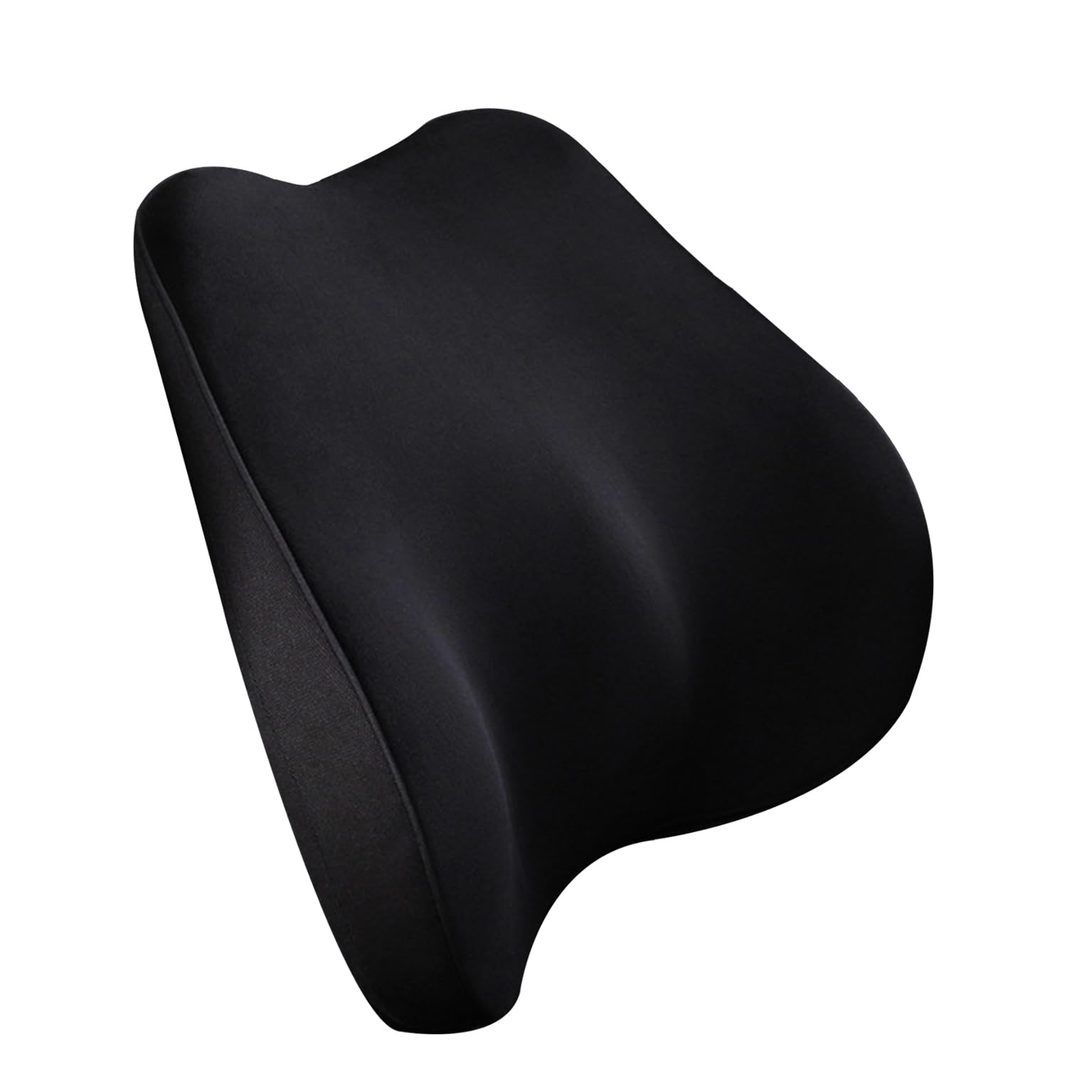 Ergonomic Lumbar Support Pillow with Bump | Memory Foam Back Cushion for Office Chair, Car Seat, and Home | Enhanced Back Support with Breathable Cover for Comfort & Pain Relief