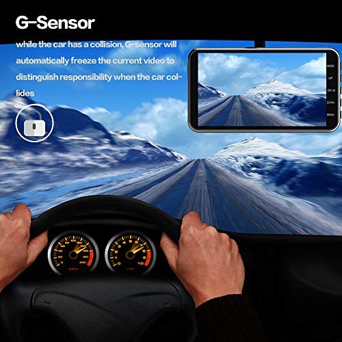 [2021 New Version] Apexcam Dash Cam 1080P FHD 4″ IPS Driving Recorder