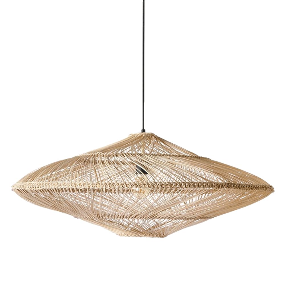 Braided lampshade, Rattan with Adjustable Height and Various Sizes(60cm)