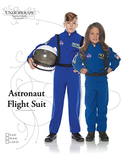Disfraz infantil de astronauta azul talla M miniatura 2
