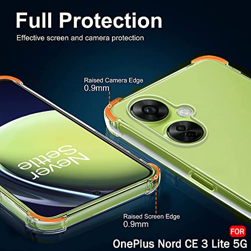 Image of TheGiftKart Crystal Clear Back Cover Case for OnePlus Nord CE 3 Lite 5G | Raised Bumps for Camera & Screen Protection | Ultra Clear Soft Silicone Back Case for OnePlus Nord CE3 Lite (TPU, Transparent)