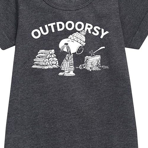 HYBRID APPAREL - Peanuts - Outdoorsy Snoopy - Toddler & Youth Girls Fleece Dress2