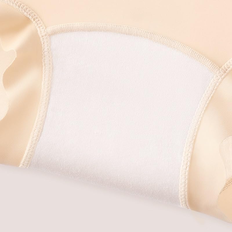 Silk Seamless Underwear-piece Flat-front Pants