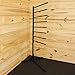 Easy-Up 8-Tier Free-Standing Saddle Pad Rack Stand | Color Black| Tack Rack Holds English Pads and Western Pads | Holds 8 Saddle Pads | Easy Assembly