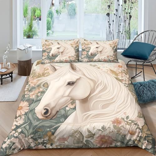 Parure de lit microfibre douce et légère avec housse de couette 3D