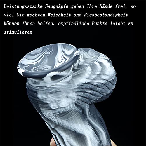 SeLgurFos Realistischer Dildo mit starkem Saugnapf Weiches Silikon groß Dildo Dual Density 9.84" Monster Dildo Big Horse G-Punkt Giant Dildo – Bild 6