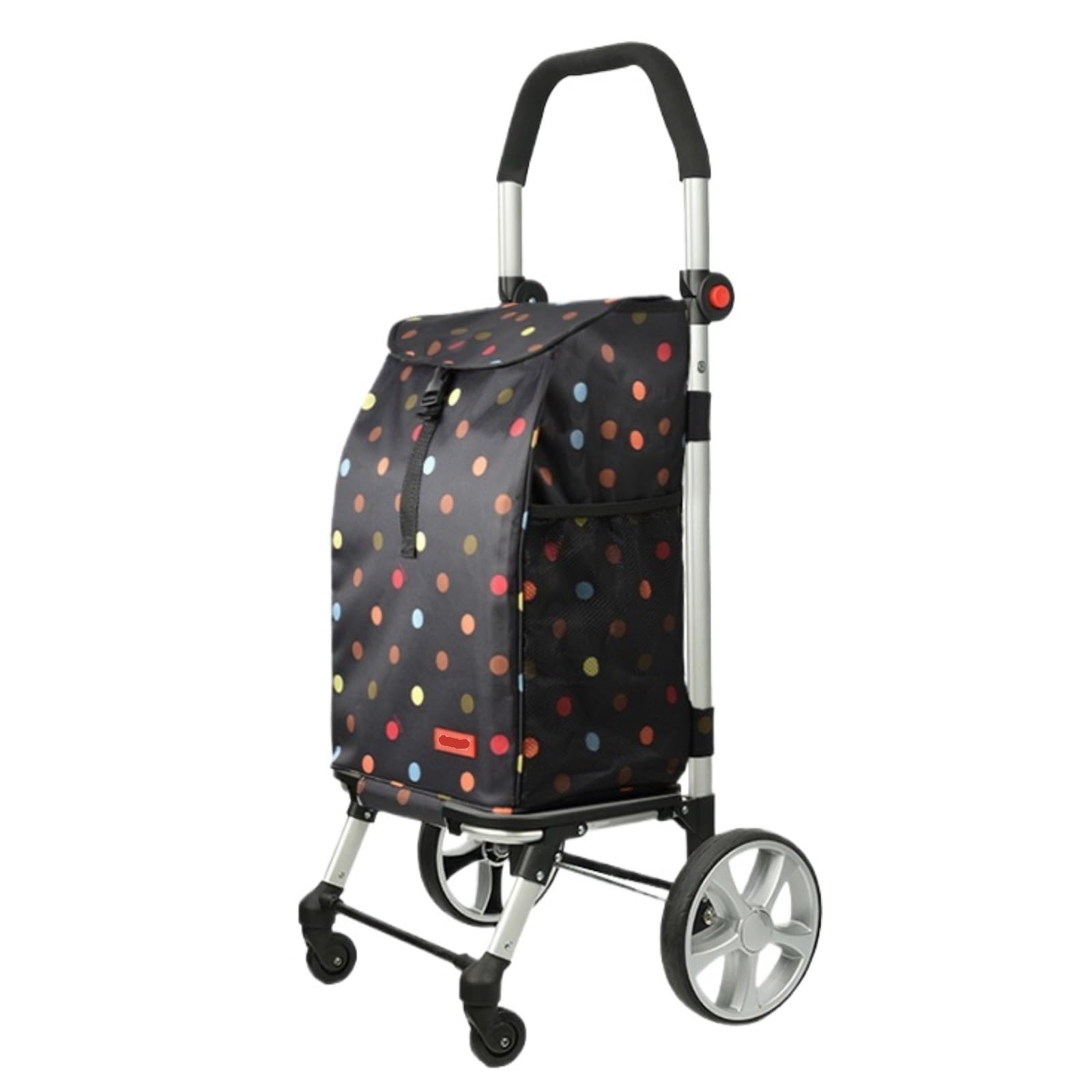 SBZIOJHDR foldable shopping trolley， Foldable Portable Trolley for Travel Outdoor(Multi colored C)