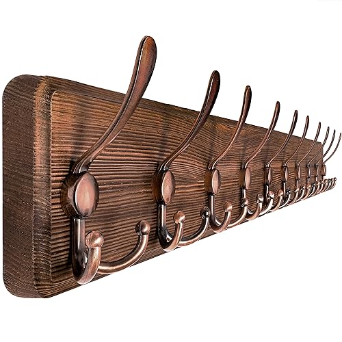 Gancho De Pared Estilo Hueso De Perro - Perchero Rústico Para Correas Y Llaves, Soporta Hasta 8 Lbs