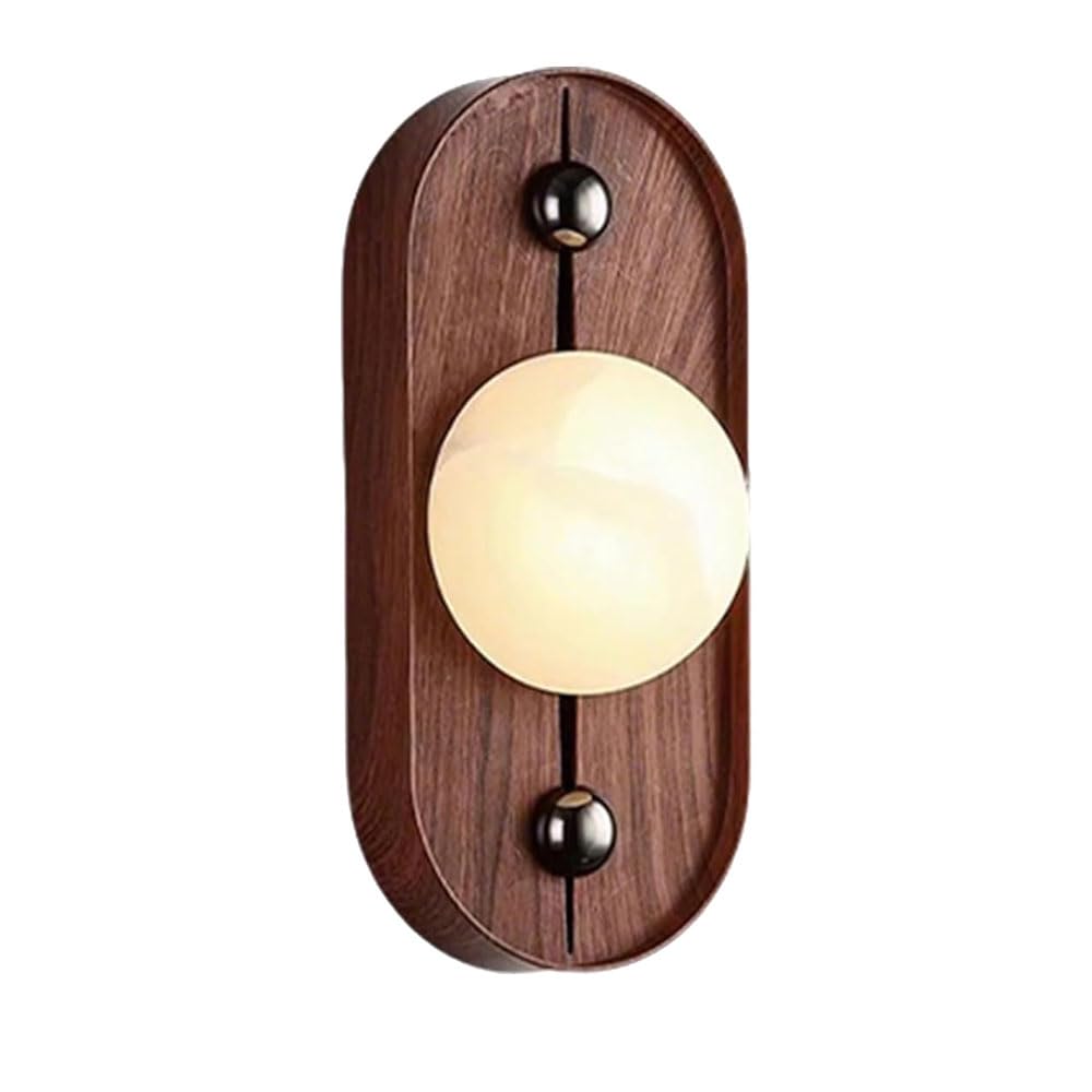 Ssbhdm Multicolor Led Light Source Metal Wall Light, Natural Alabaster Wall Sconce, Medieval Modern Style Wall Lamp, Living Room Restaurant Bedroom Decoration Light Fixtures