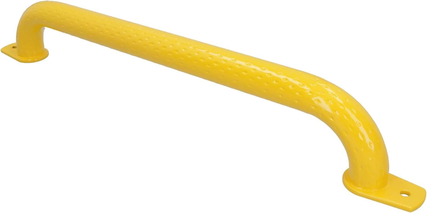 550mm Steel Safety Grab Pull Handle For Trailers Trucks Yellow Coated Finish 1pc