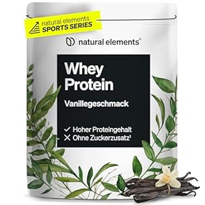 Whey Protein Pulver – Vanille – 1kg – 24g Protein pro Portion – nicht zu süß, nur natürliche Aromen – hochdosiert – in Deutschland produziert & laborgeprüft