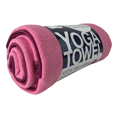 Yoga Towel Classic - 100% Microfiber Yoga Mat Towels - Without Silicone Backing - Absorbent - Thin - Lightweight - Durable - Multiple Sizes and Colors - 24" x 72" - Thumbnail 4