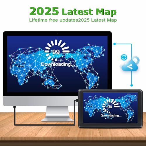 image for LOVPOI GPS Navigator for Car Truck, GPS Commercial Drivers 2025 Trucke