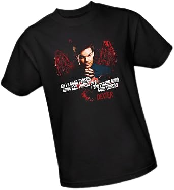 هل أنا شخص جيد أفعل أشياء سيئة أم؟ - تي شيرت Dexter للبالغين
