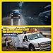LUMENIX 42 LED Roof Top Strobe Beacon Light Bar Hazard Warning Emergency Flashing Plow Lights with Controller for Construction Vehicles Tow Trucks Postal Cars Snowplow Amber White (Patent Design)