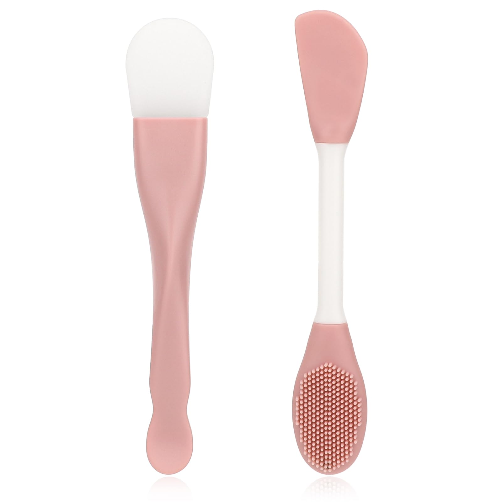 2-Pack Double-Ended Silicone Face Mask Applicators for Mud, Clay, and Gel Skincare