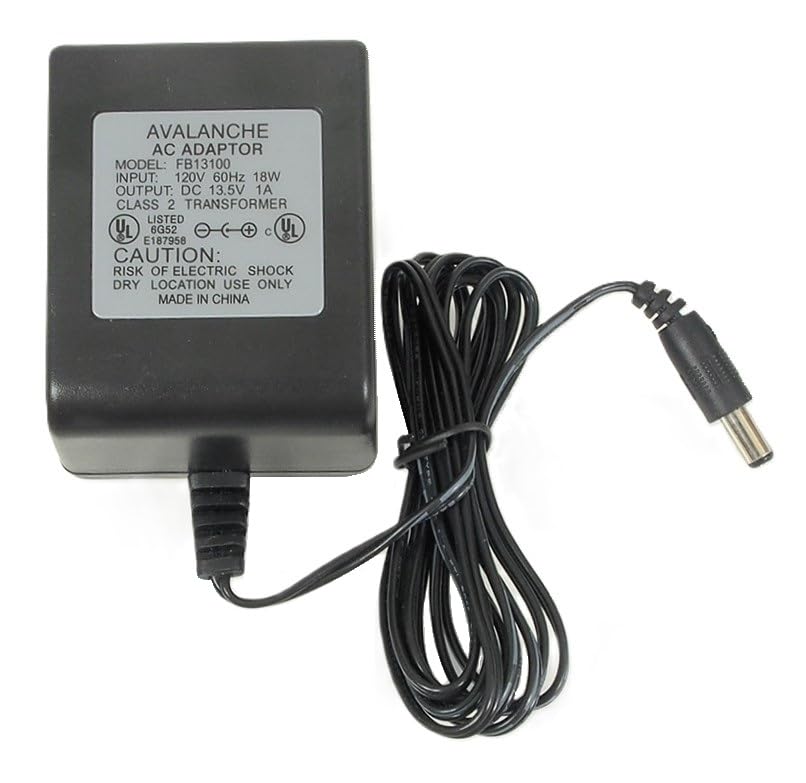 Avalanche AC/DC Class 2 Transformer Adapter Input 120VAC 60Hz 18W ...