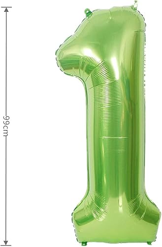 Miniatura 5 de Globo de aluminio grande de 40 pulgadas con número de helio, cumpleaños, boda, fiesta, 0-9 (morado, 4)