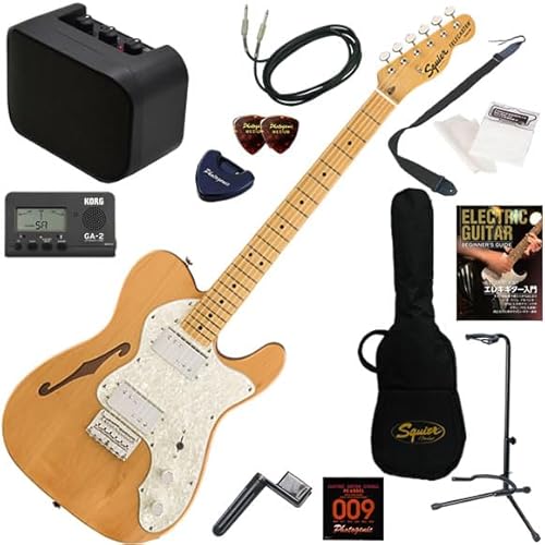 �y�Z�b�g�i�zSquier �G���L�M�^�[���S�ғ��� �~�j�A���v������������y13�_�Z�b�g Classic Vibe '70s Telecaster Thinline/NAT�i�i�`�������j