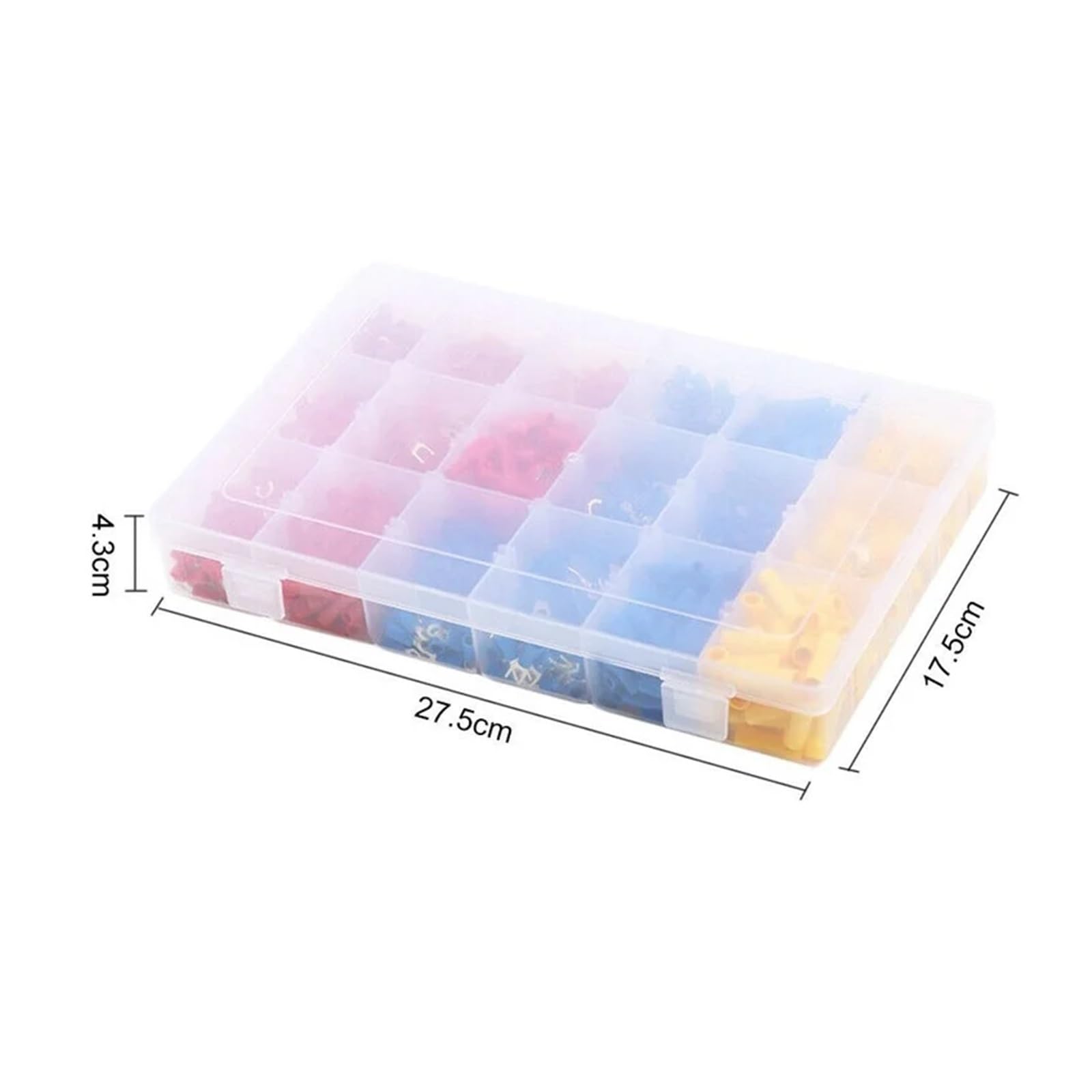 Kit de connecteurs de Fil électrique, 1300 pièces, Assortiment de bornes à sertir isolées, Combinaison de bornes de Presse à Froid en Fer