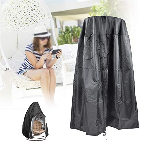 Natudeco Furniture Protection Cover All-Weather Hanging Chair Cover Dustproof Shield with Zipper for Outdoor Swing Hanging Chair