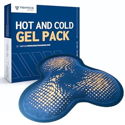 Reusable Hot and Cold Gel Ice Pack for Shoulder, Rotator Cuff, Knee, Back, Head, Eyes, Elbow, Hip - Leak Proof Post Surgery Heat & Cold Therapy Compress by FIGHTECH (Hinge Joint, Single)
