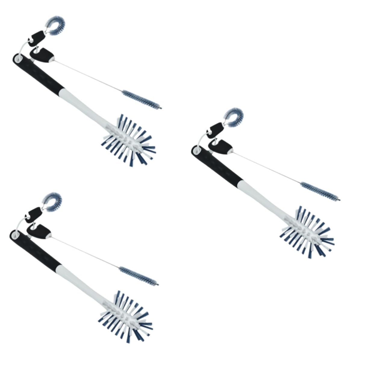 Healvian 3piezas Cepillos Multifuncionales para Limpiar Biberones y Tubos De Ensayo Iniciales Cepillo para Hendiduras Materiales Duraderos y Resistentes La Grasa