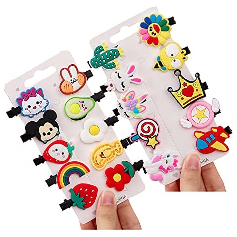 Cute Hair Clips for Girls Small Flower Animal Plant Cartoon Hairclips Colorful Kawaii Hairpin Barrettes Hair Accessories for Party Birthday Gift Cover