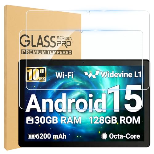 Samlior 2Pack Screen Protector for Evermyth Tablet G13 10 Inch 9H Hardness Tempered Glass Scratch-Resistant HD Screen Protector Only Compatible with Evermyth G13 10