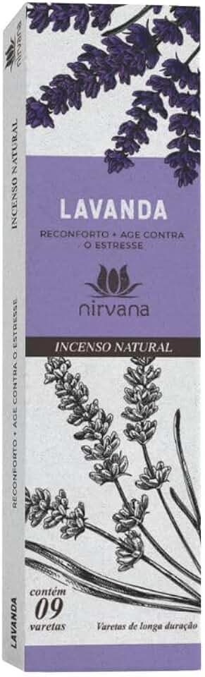 Incenso Nirvana - Lavanda - 9 Varetas