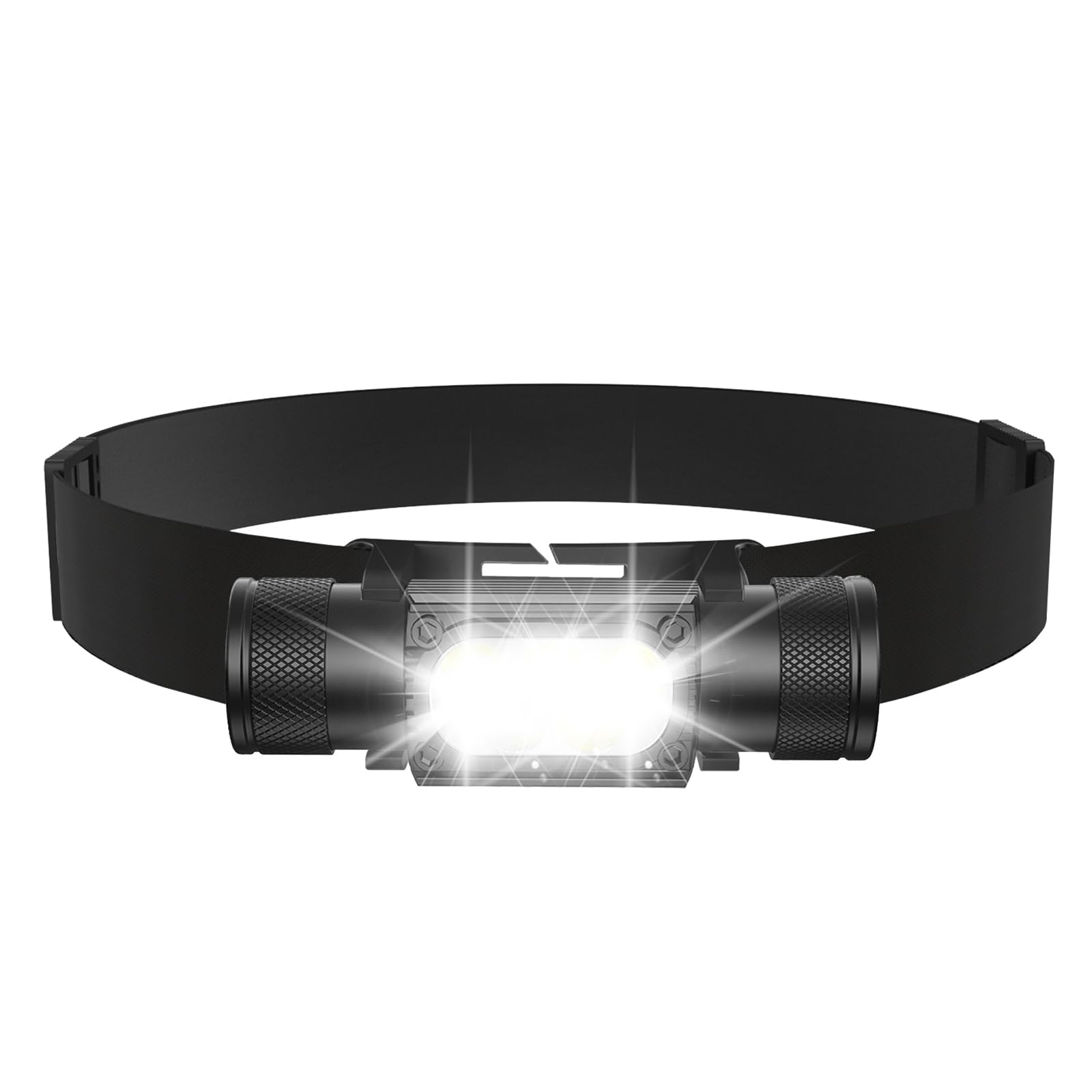 Rechargeable Headlamp, 1800 Lumen Super Bright Lightweight 0.25 lb Headlamp-3200mAh 7-65H Lighting time, IPX4 Waterproof Head Lamp for Dog Walking, Camping, Hiking & Hard Hats-image-43