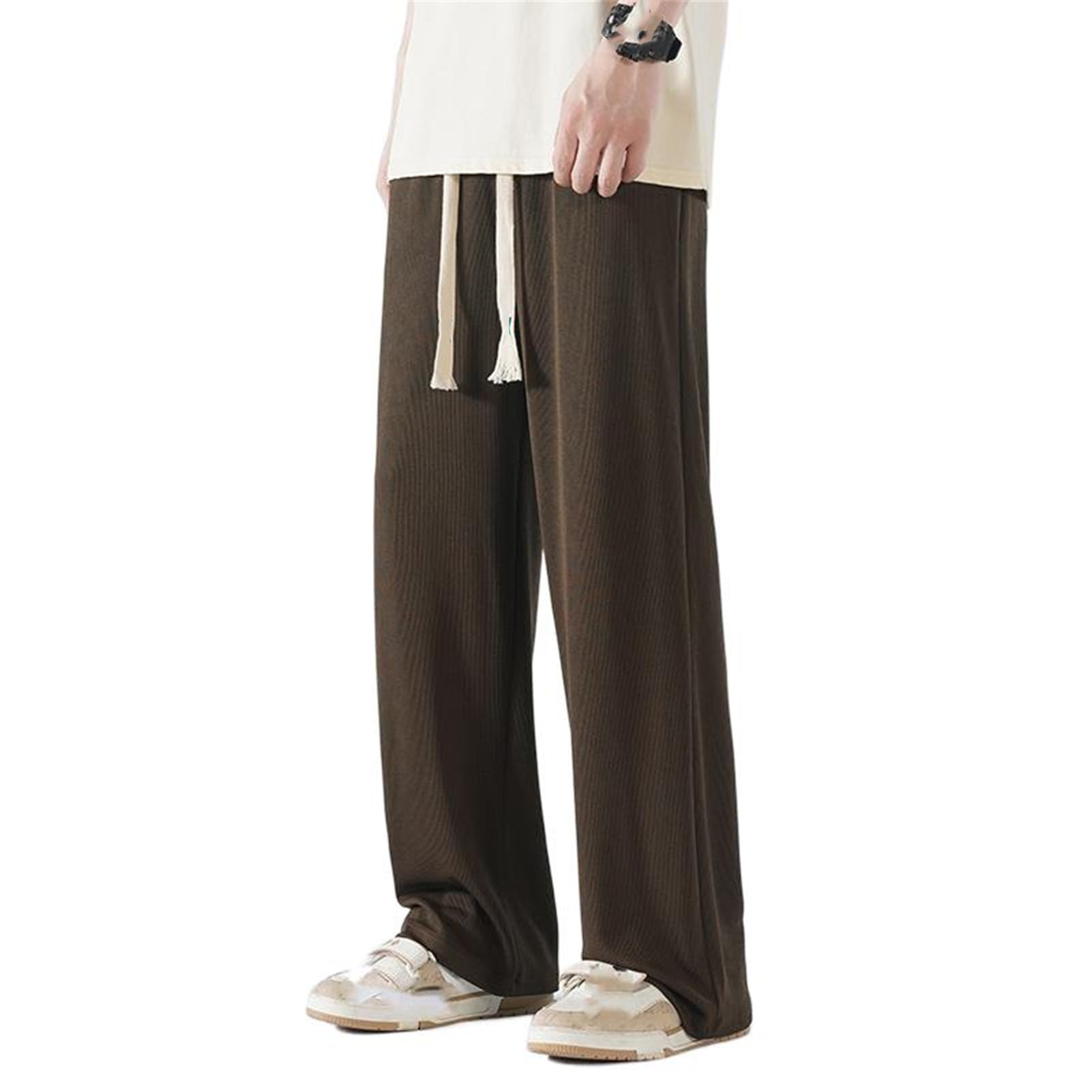 GUOYUXIAO Pantaloni Larghi Casual per Ragazzi e Uomini