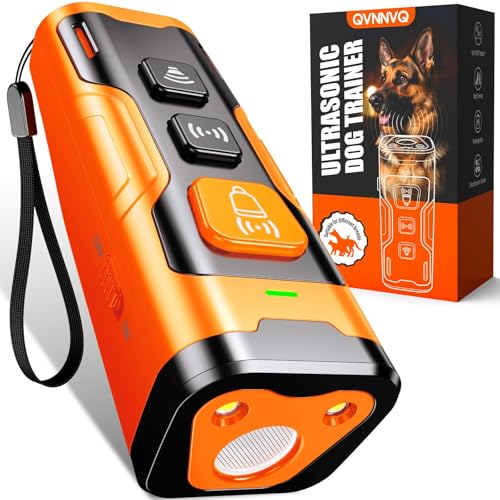 QVNNVQ Stop Dog Barking Fast & Safely, Ultrasonic Bark Deterrent for Indoor Outdoor Use, Anti...
